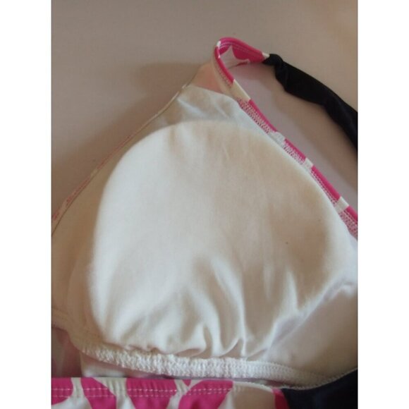 NAUTICA Tankini Swim Top Soft Cup V-Neck Floral Pink Navy - Size 16 NWT - Picture 6 of 8